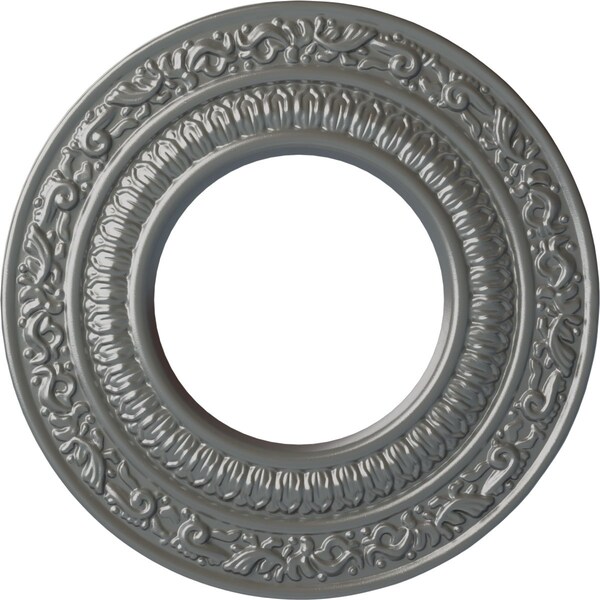 Ekena Millwork Andrea Ceiling Medallion (Fits Canopies up to 4 1/8"), 8 1/8"OD x 4 1/8"ID x 1/2"P, Silver CM08ADSLS - main